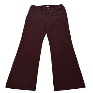 Liz & Co Stretch Jeans, Size 12, Maroon